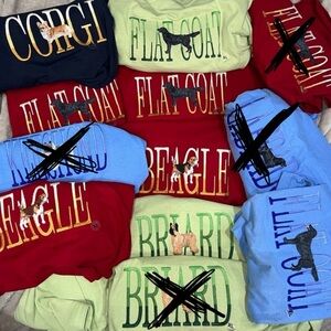 Embroidered tee shirt t-shirt XL (price per shirt)